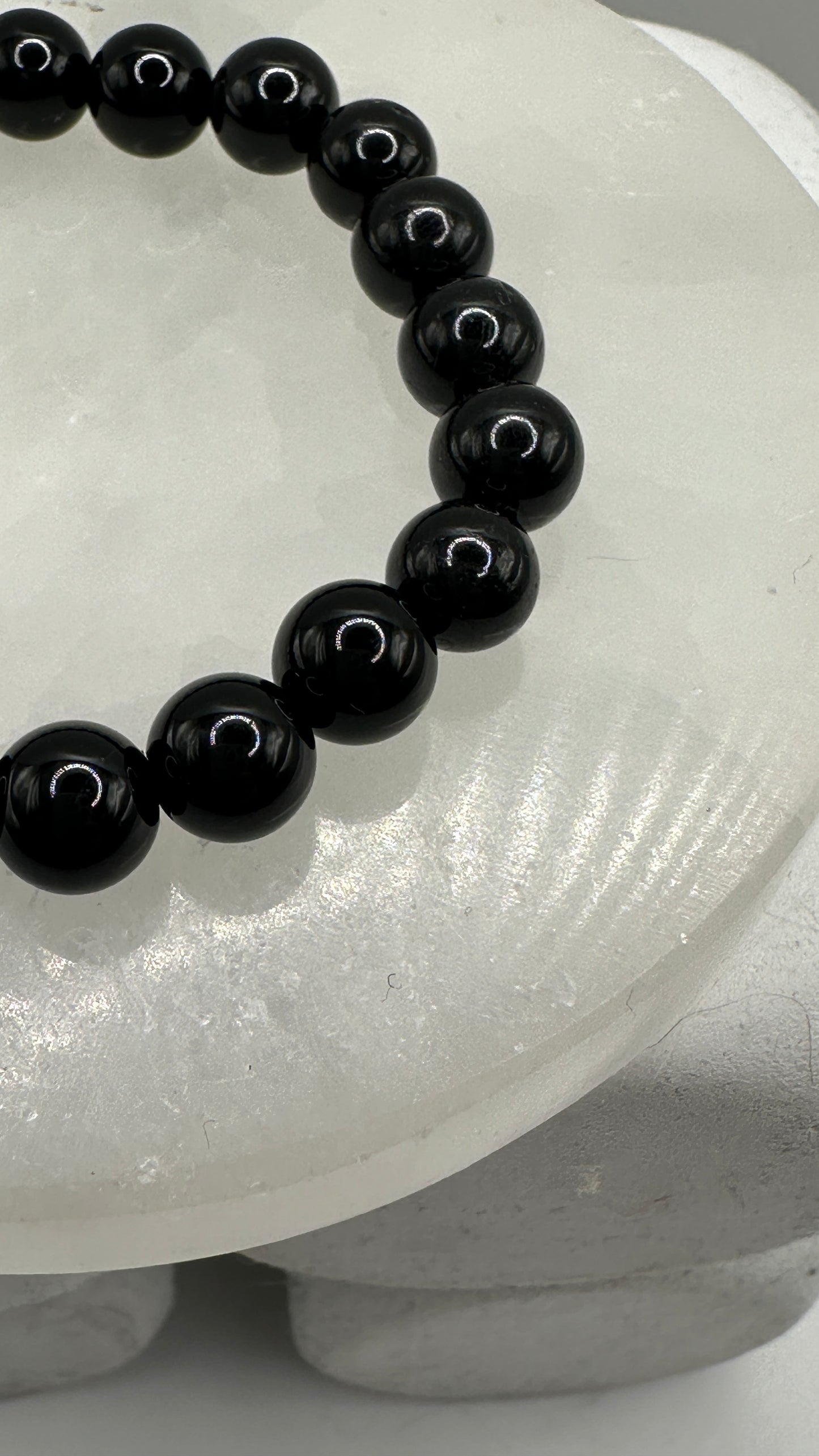 Black Tourmaline- Protection, Cleanse & Shield Beaded Bracelet (Choose Option)