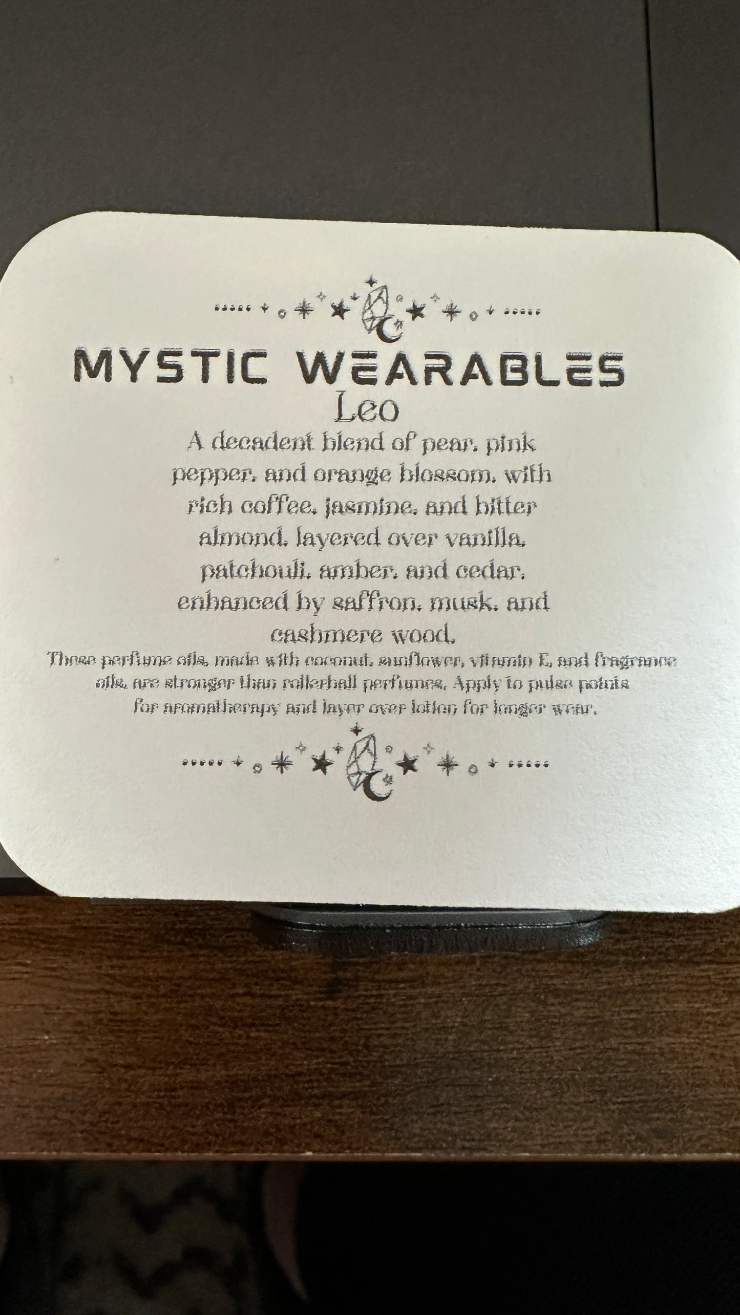 Leo-Zodiac Perfume Oil Luxurious/Fruity/Spicy