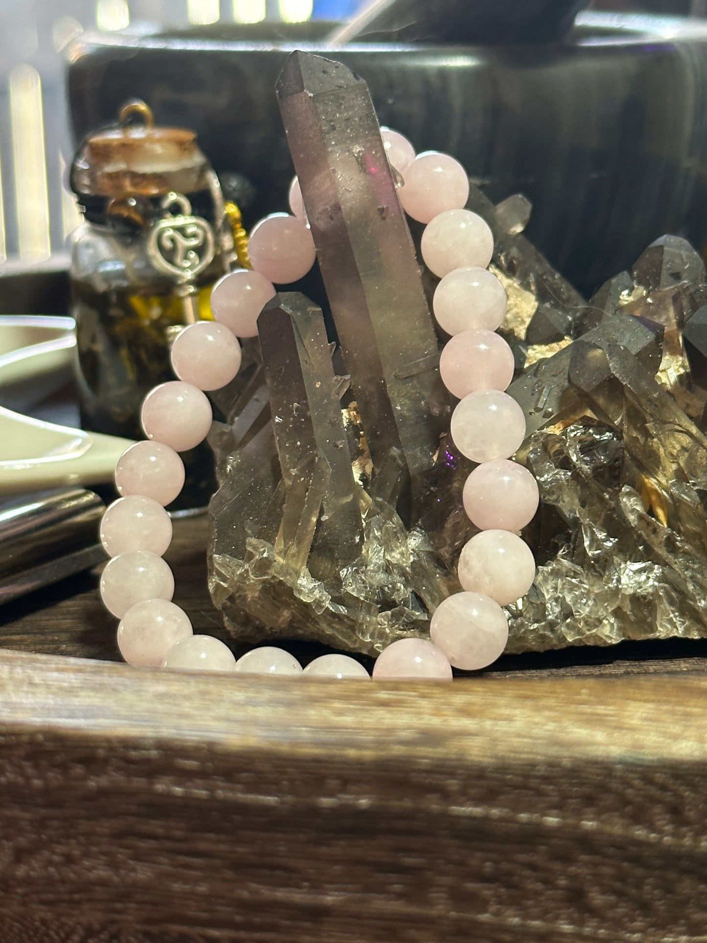 Rose Quartz-Love, Communication & Relationships Beaded Bracelet