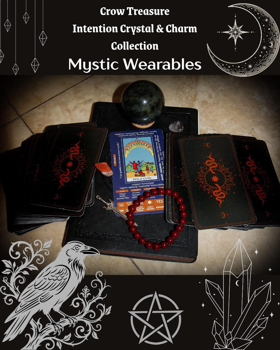 Crow's Intention Crystal & Charm Collection