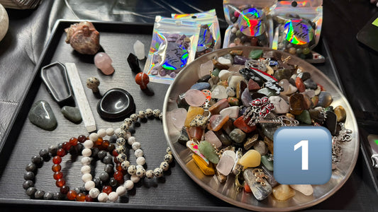Protection & Cleansing Intention Crow Treasure Scoops & Tarot Reading