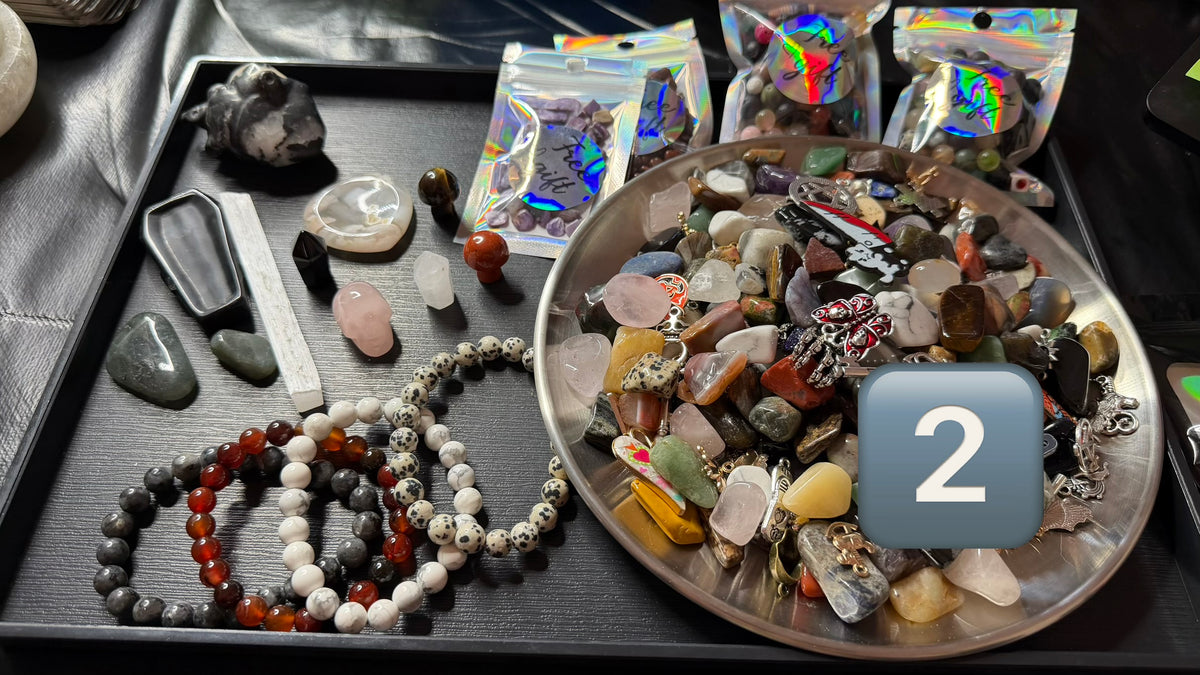 Protection & Cleansing Intention Crow Treasure Scoops & Tarot Reading