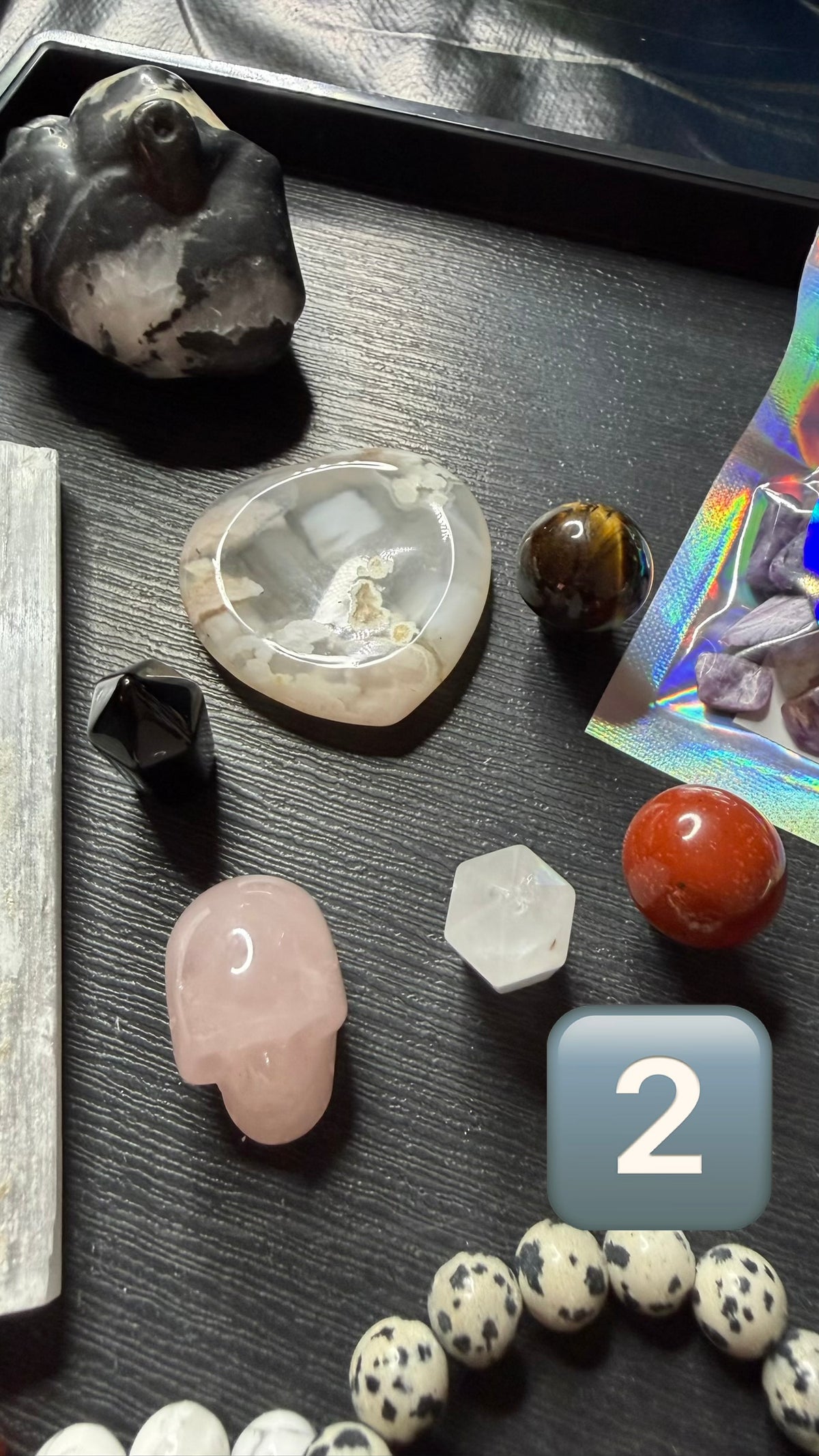 Protection & Cleansing Intention Crow Treasure Scoops & Tarot Reading