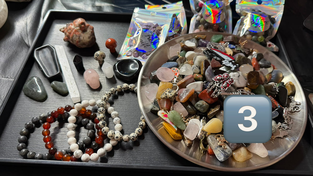 Protection & Cleansing Intention Crow Treasure Scoops & Tarot Reading