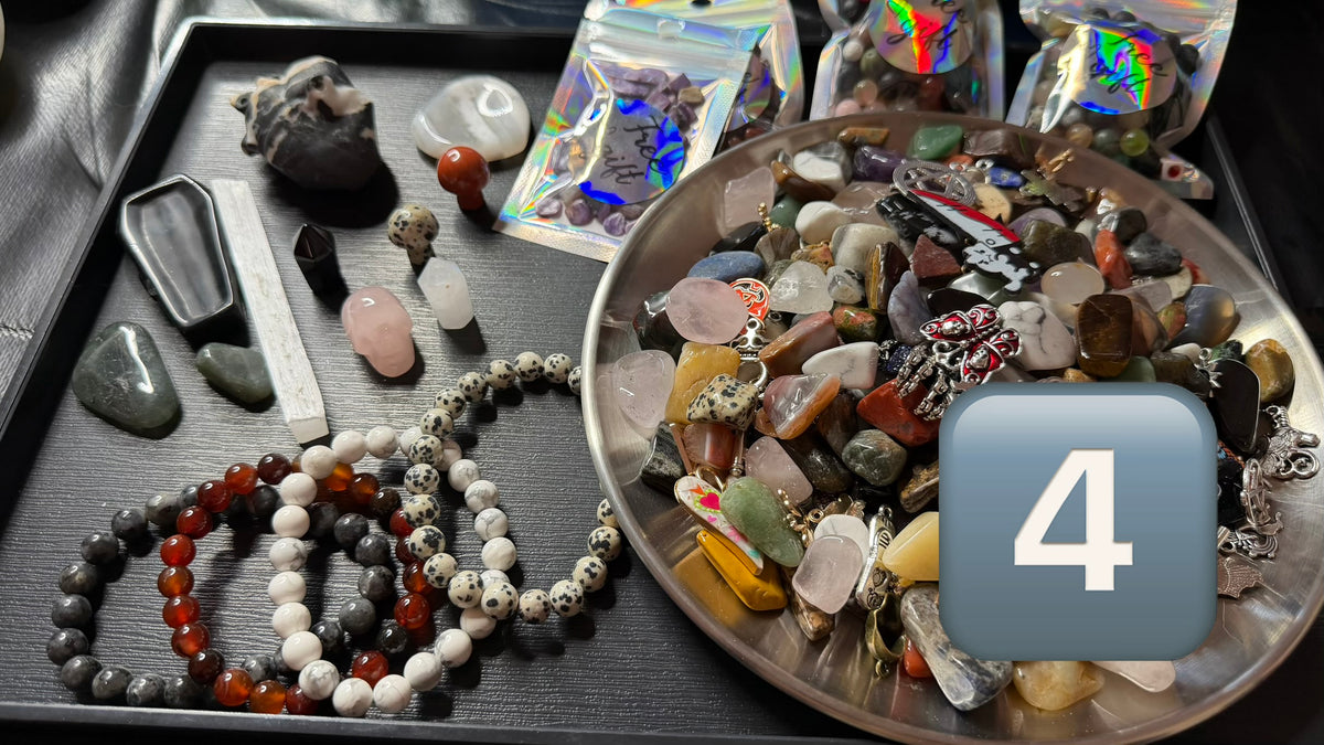 Protection & Cleansing Intention Crow Treasure Scoops & Tarot Reading