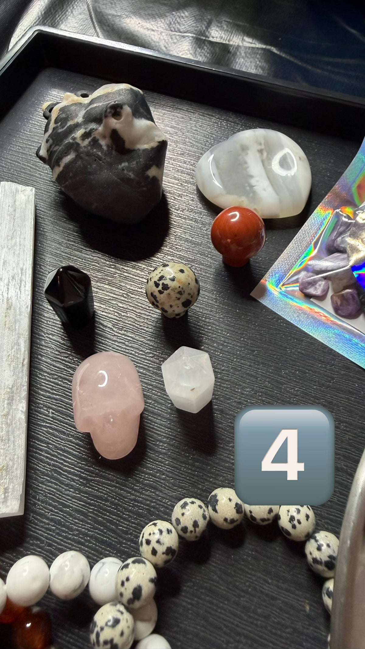 Protection & Cleansing Intention Crow Treasure Scoops & Tarot Reading
