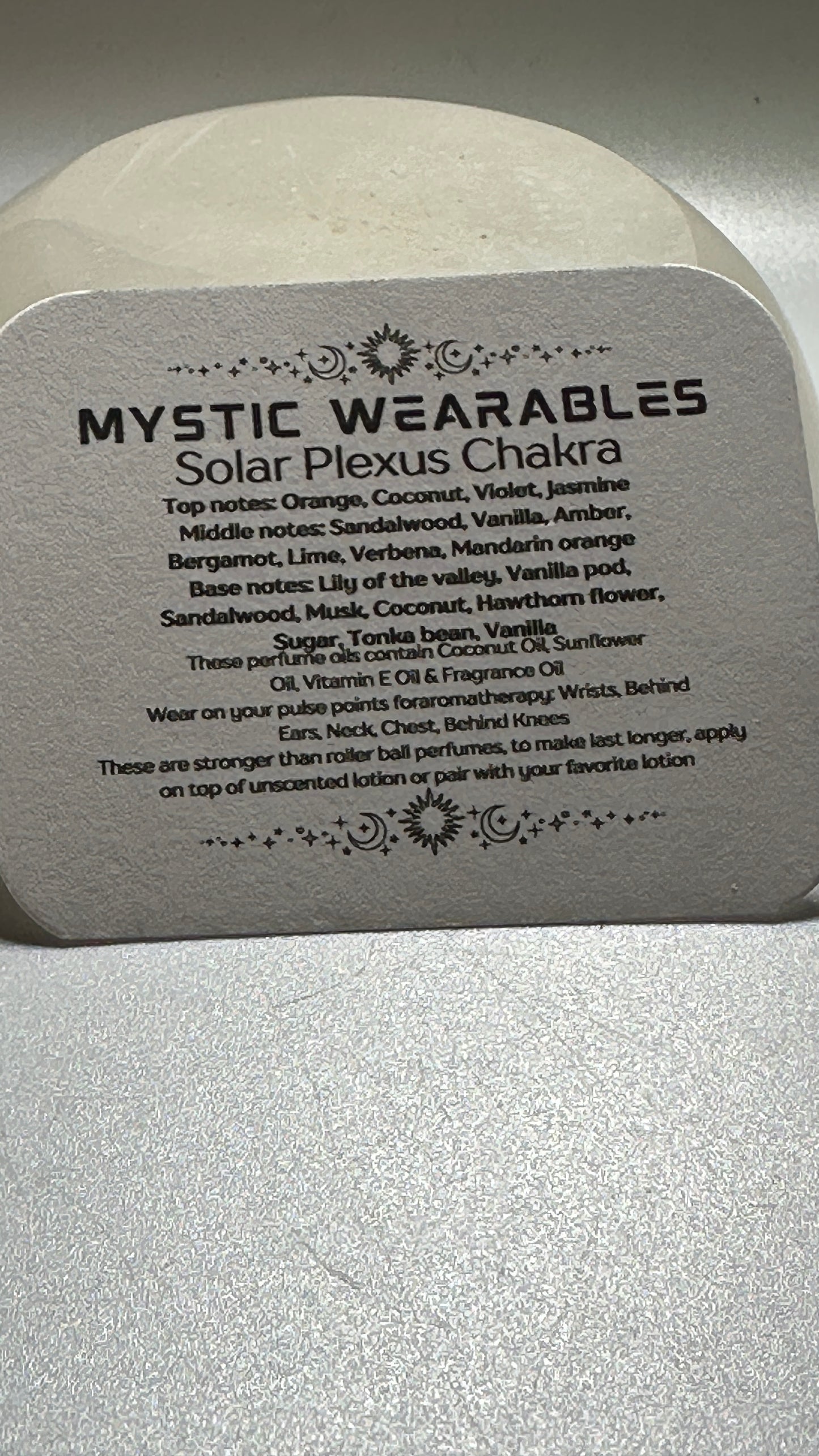 Solar Plexus Chakra Perfume Fruity/Spicy/Floral