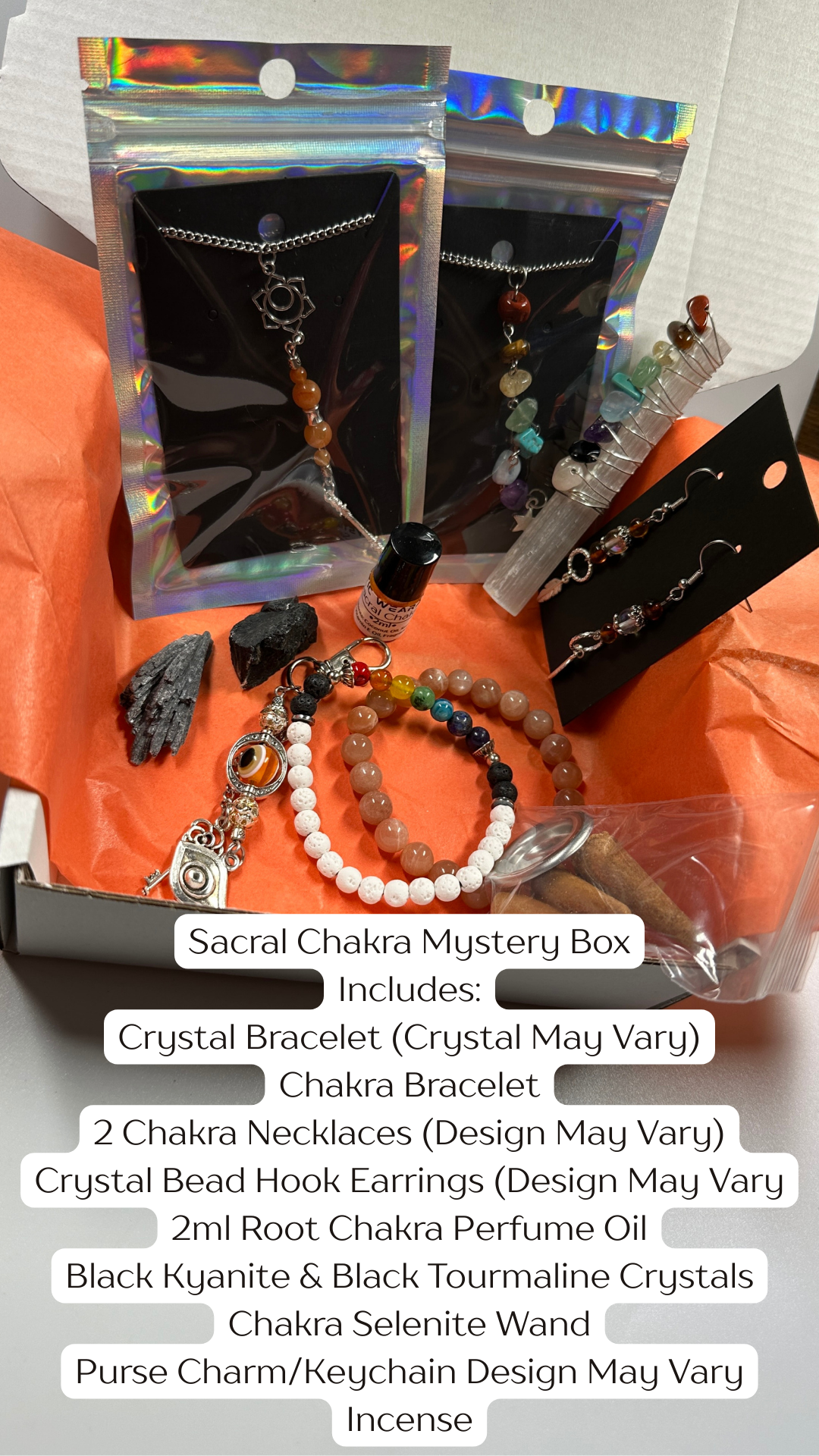 chakra jewelry
chakra blind bag
crystal jewelry mystery bag
handmade chakra gift
metaphysical mystery bag
root chakra jewelry
heart chakra jewelry
crown chakra jewelry
spiritual gift ideas
mystic jewelry