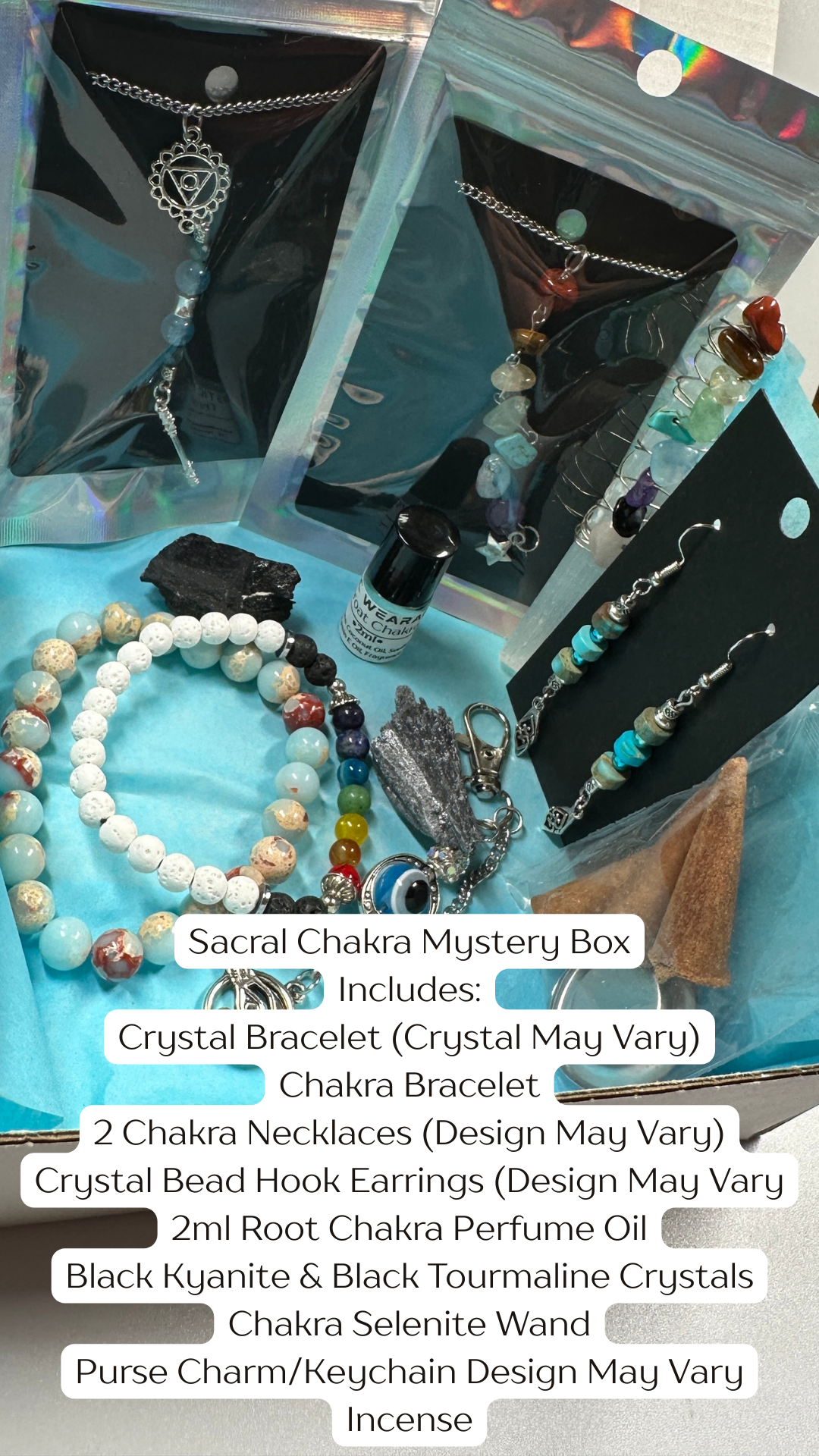#mysterybag #chakrahealing #chakrajewelry #spirituality #witchyvibes #handmadejewelry #chakraenergy #mysterybox #metaphysicalshop #mysticwearables
