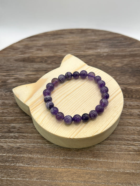 Amethyst-Protection, Balance & Healing Beaded Bracelet
