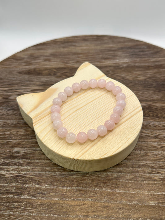 Rose Quartz-Love, Communication & Relationships Beaded Bracelet